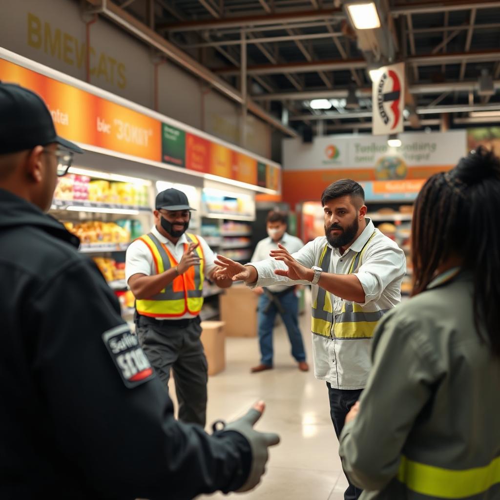 Aggressione al Supermercato